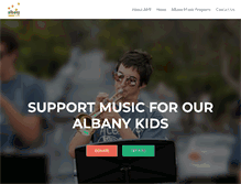 Tablet Screenshot of albanymusic.org